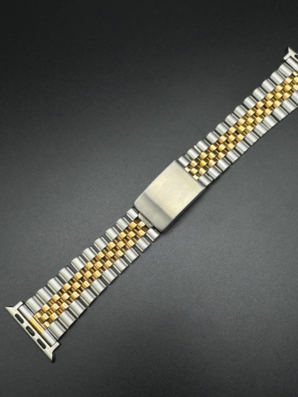 Apple Style Replacement Jubilee Steel Bracelet (Steel and Rose Gold)